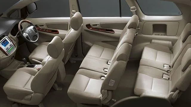 Interior of a Toyota Innova