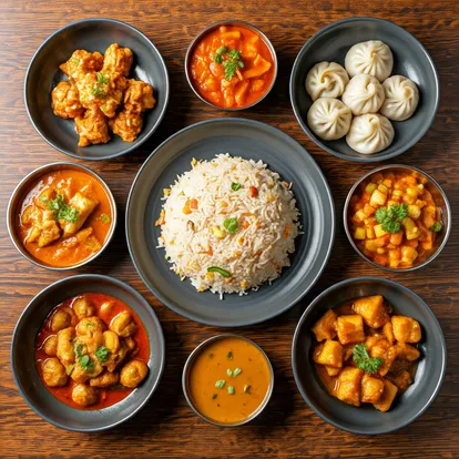 A variety of dishes on a table